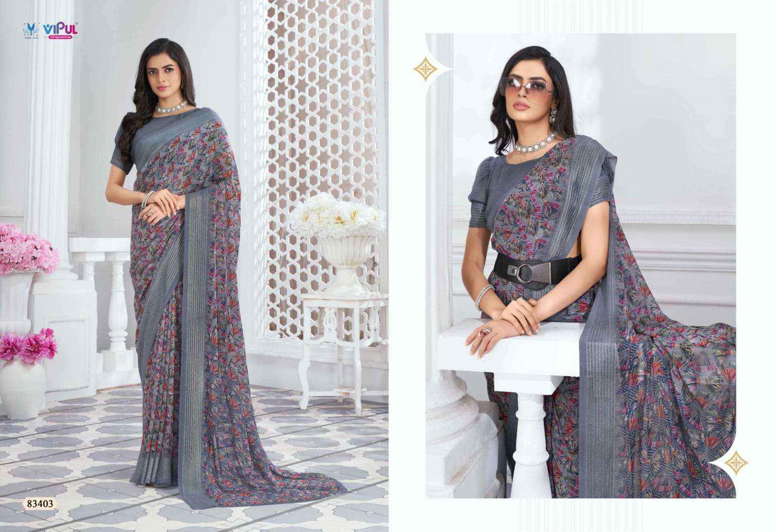 Vipul Falguni Vol-2 Georgette Saree (9 pcs Catalogue)