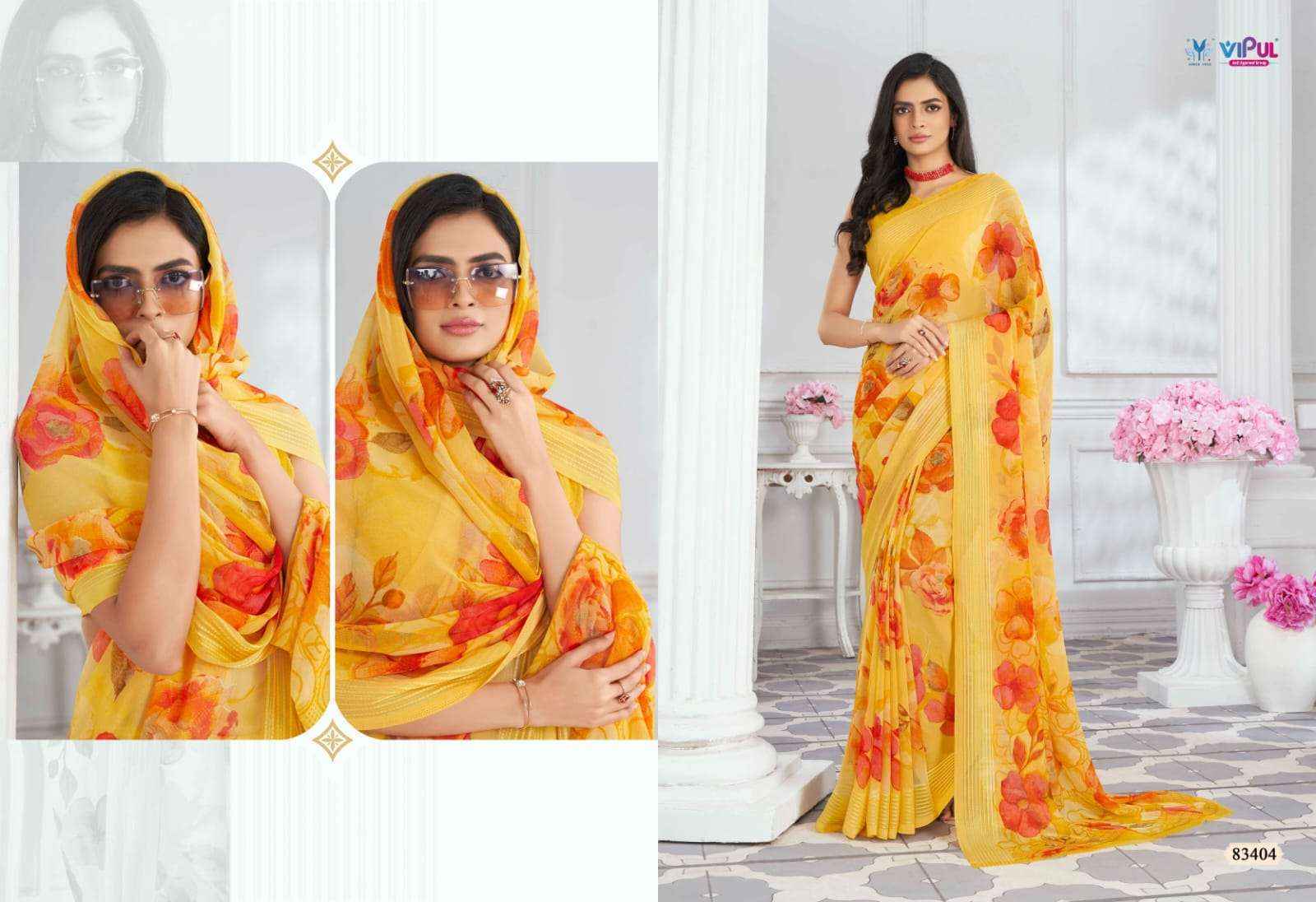 Vipul Falguni Vol-2 Georgette Saree (9 pcs Catalogue)
