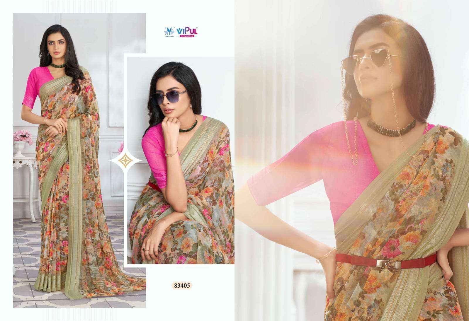 Vipul Falguni Vol-2 Georgette Saree (9 pcs Catalogue)
