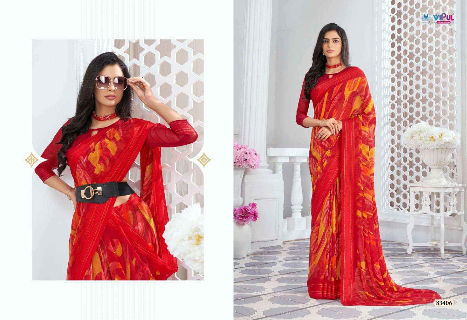 Vipul Falguni Vol-2 Georgette Saree (9 pcs Catalogue)