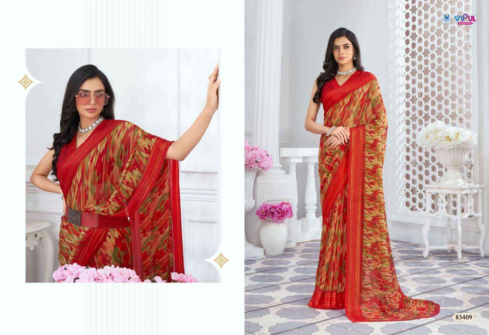Vipul Falguni Vol-2 Georgette Saree (9 pcs Catalogue)