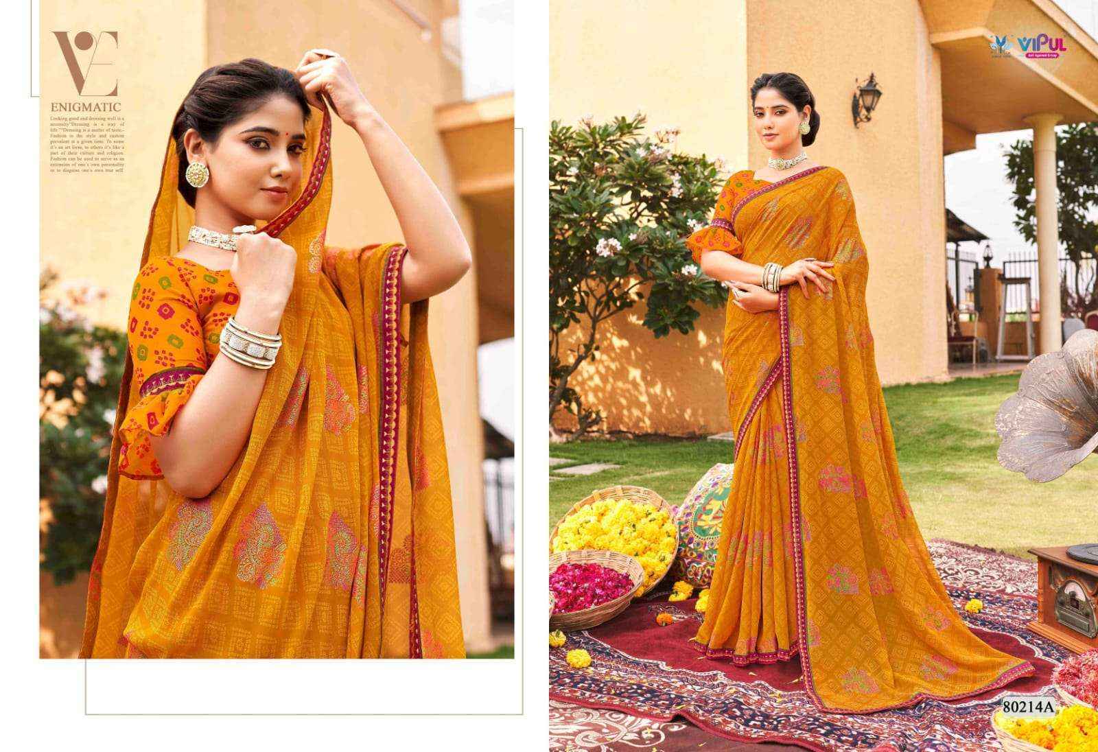 Vipul Sajeeli Georgette Saree (8 pcs Catalogue)