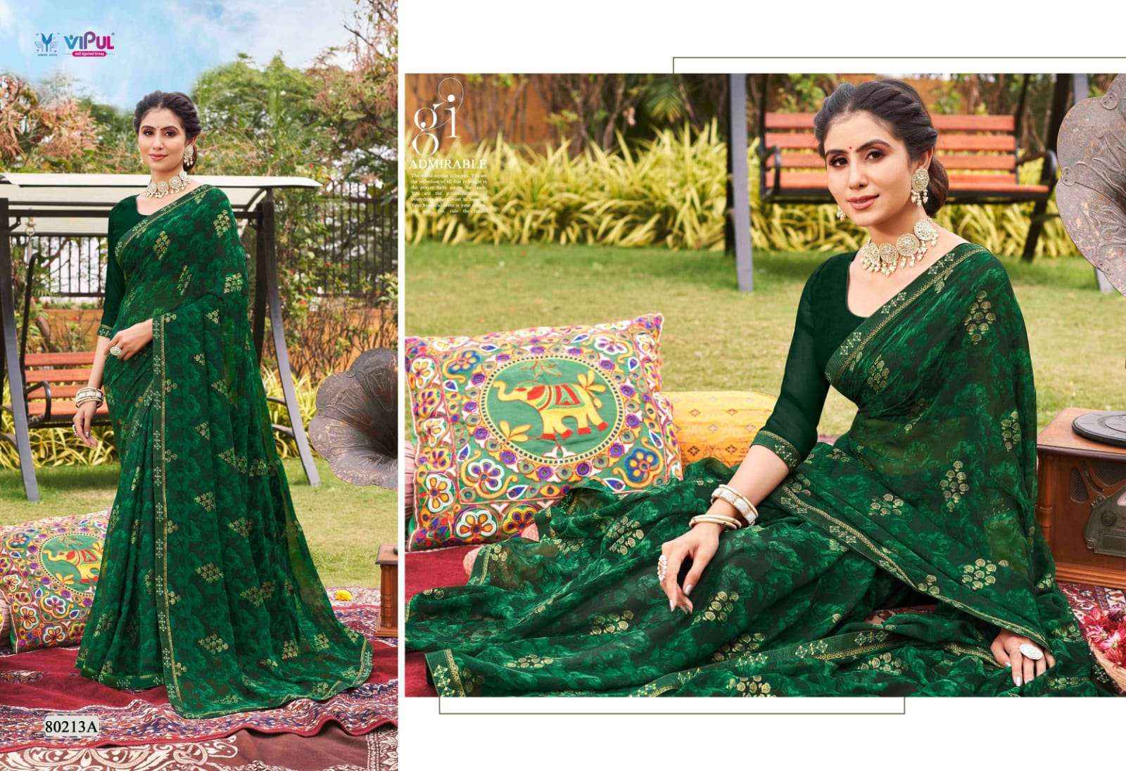 Vipul Sajeeli Georgette Saree (8 pcs Catalogue)
