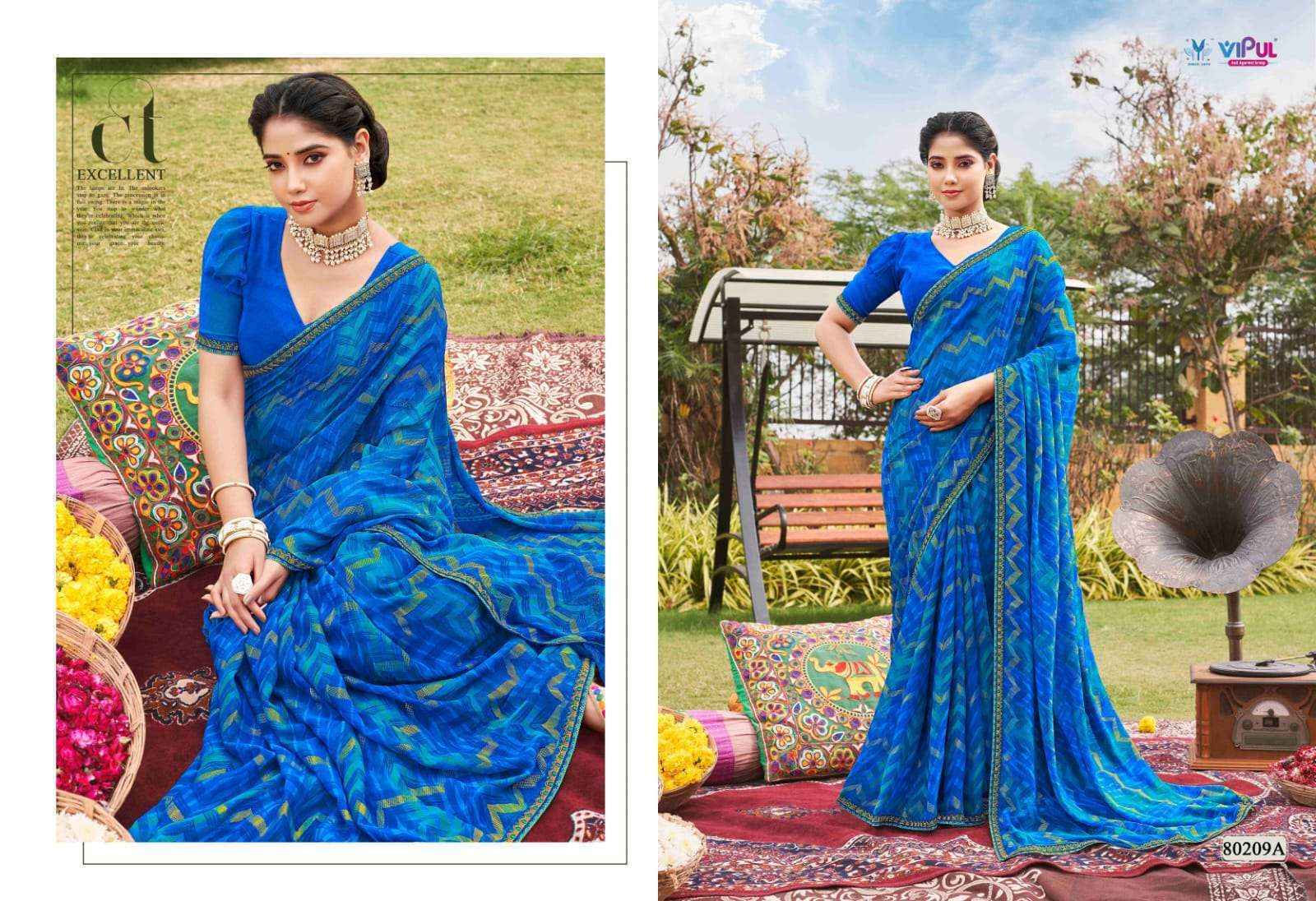 Vipul Sajeeli Georgette Saree (8 pcs Catalogue)