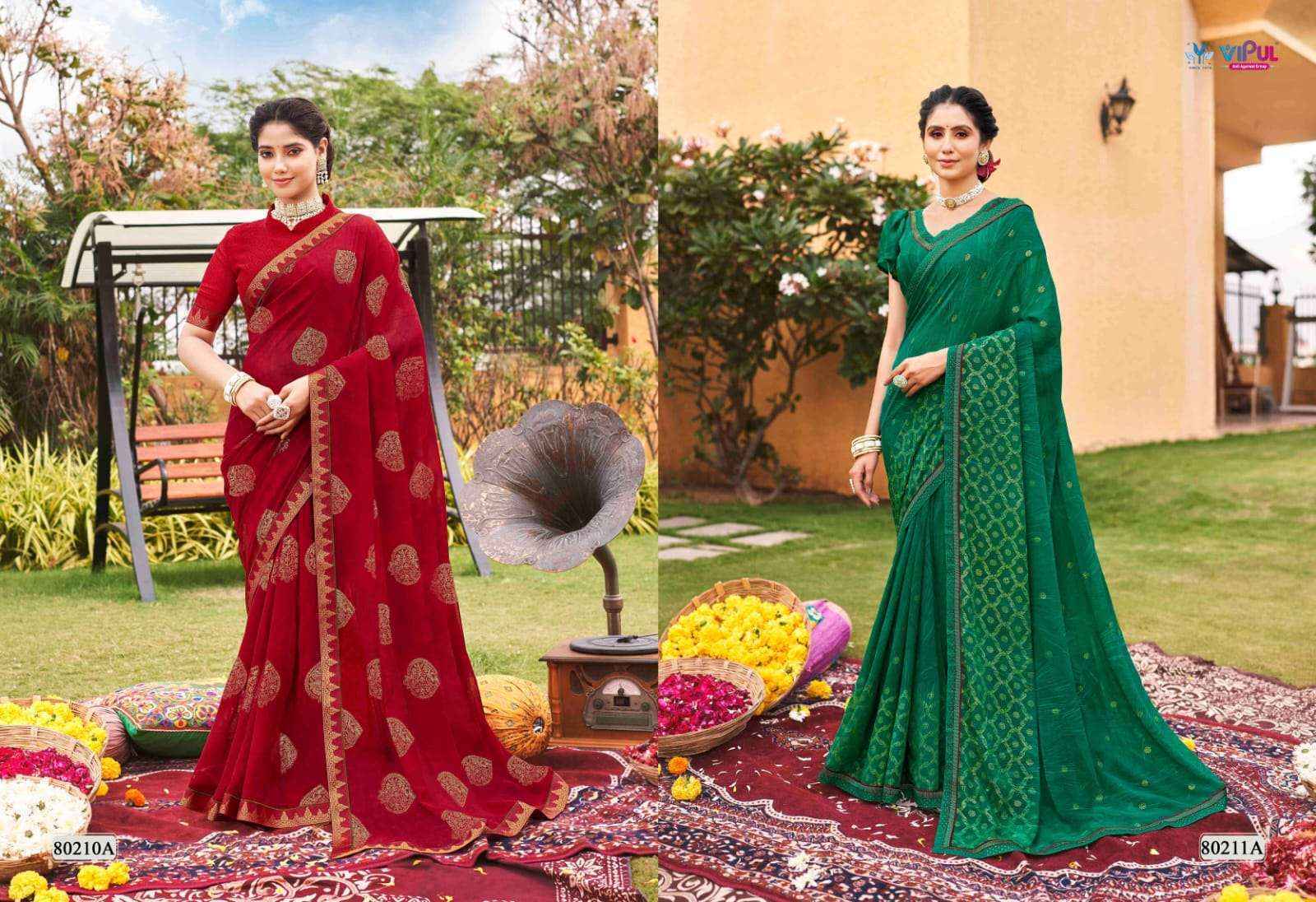 Vipul Sajeeli Georgette Saree (8 pcs Catalogue)