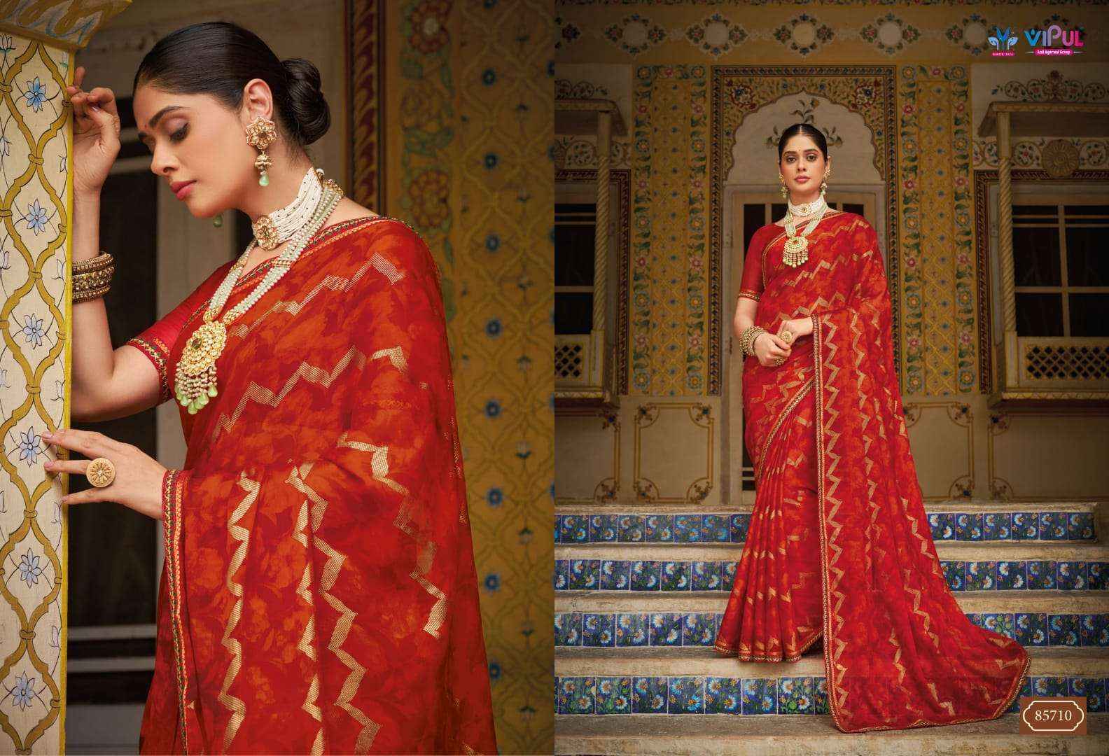 Vipul Sugandha Vol-3 Georgette Saree (4 pcs Catalogue)