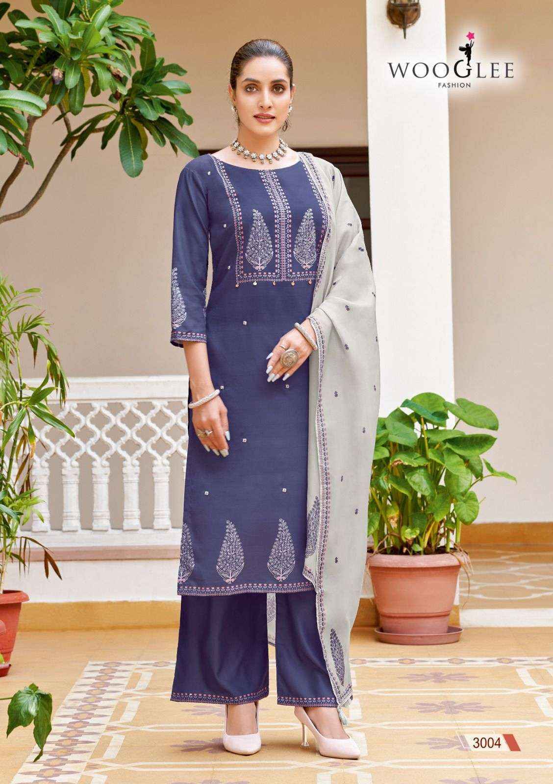 Wooglee Swaraj Viscouse Readymade Suit (6 pcs Catalogue)