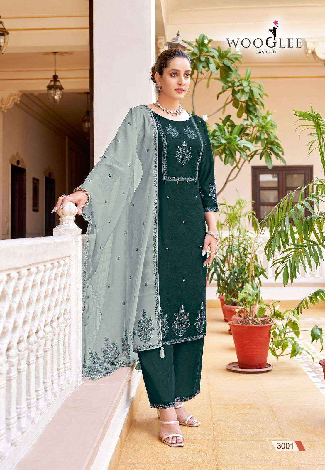 Wooglee Swaraj Viscouse Readymade Suit (6 pcs Catalogue)