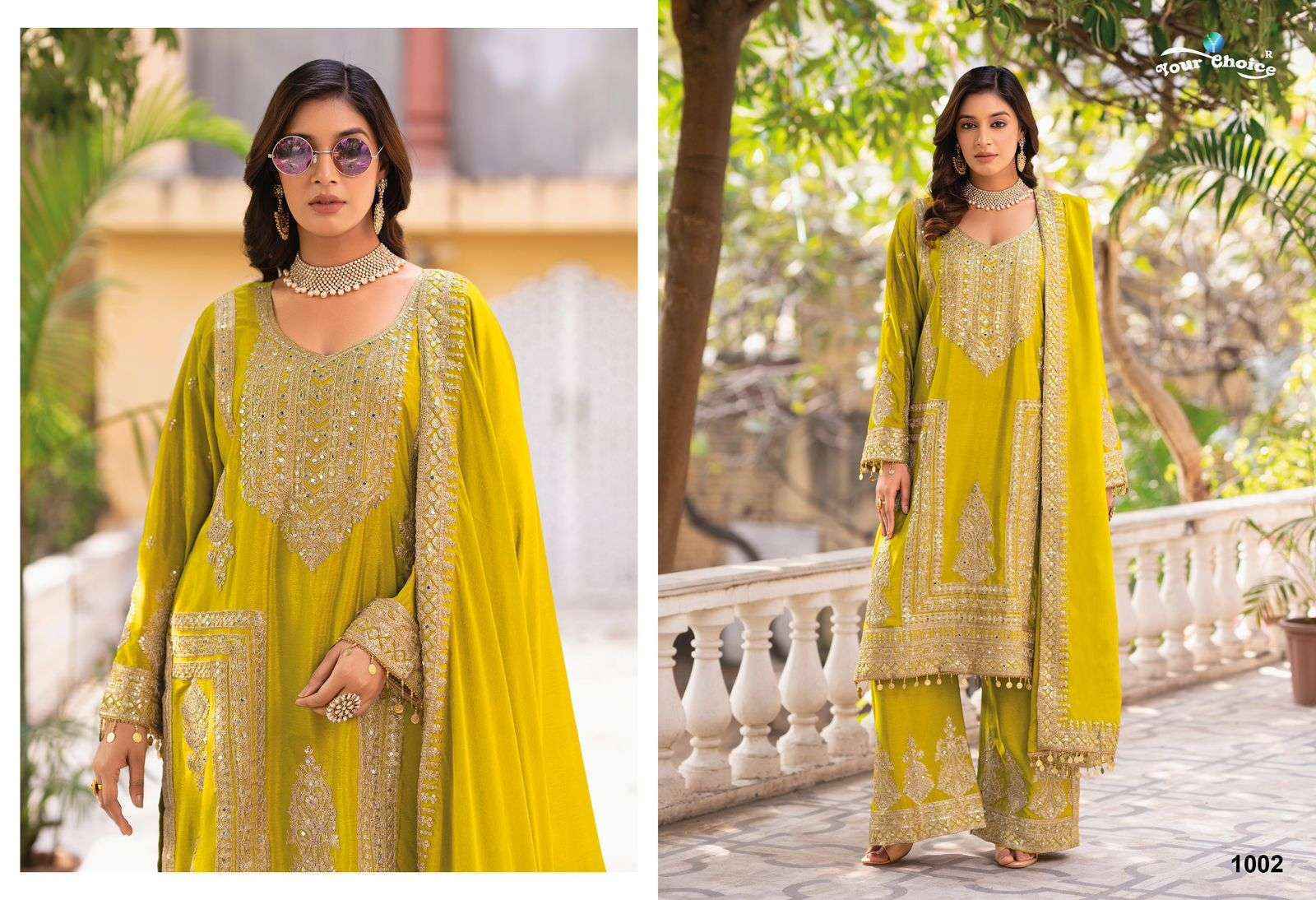 Your Choice Icon Readymade Chinon Dress (4 pcs Catalogue)