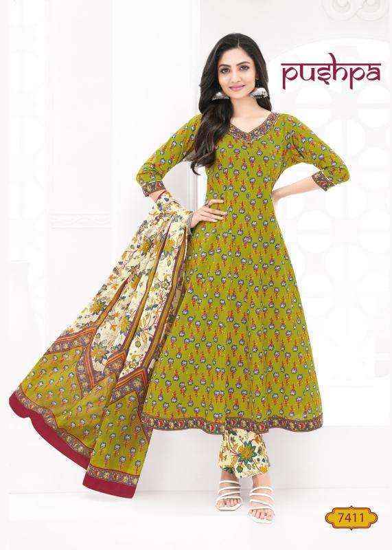 Aarvi Fashion Pushpa Vol-1 Anarkal Cotton Readymade Dress (8 pcs Catalogue)