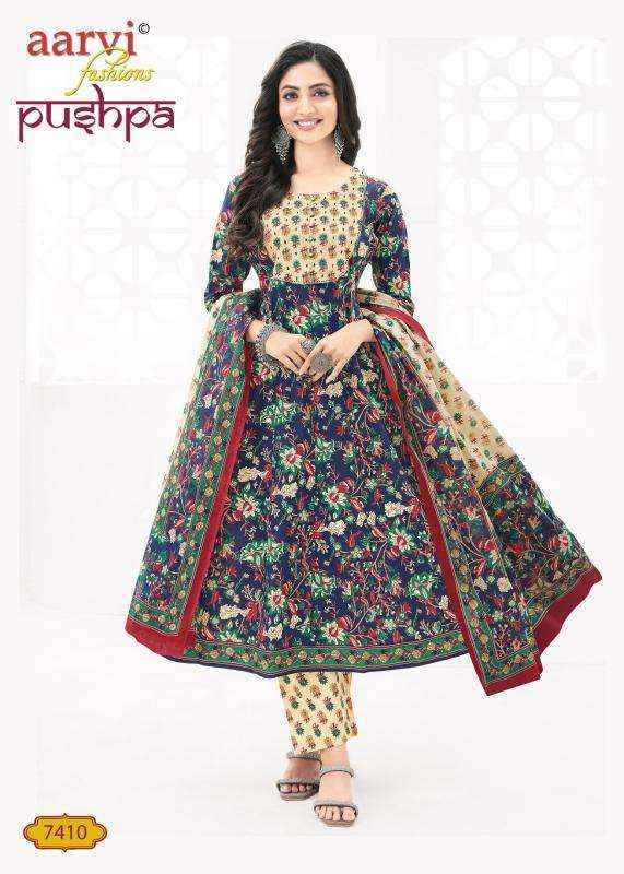Aarvi Fashion Pushpa Vol-1 Anarkal Cotton Readymade Dress (8 pcs Catalogue)