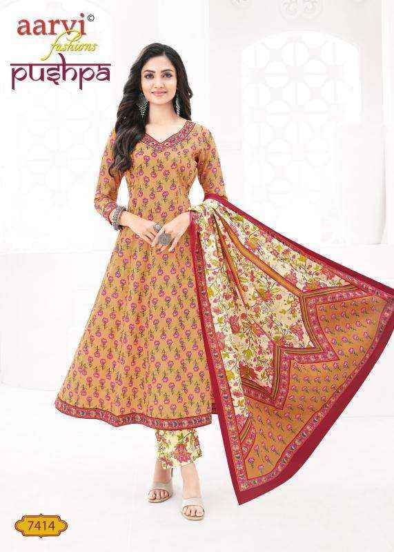Aarvi Fashion Pushpa Vol-1 Anarkal Cotton Readymade Dress (8 pcs Catalogue)