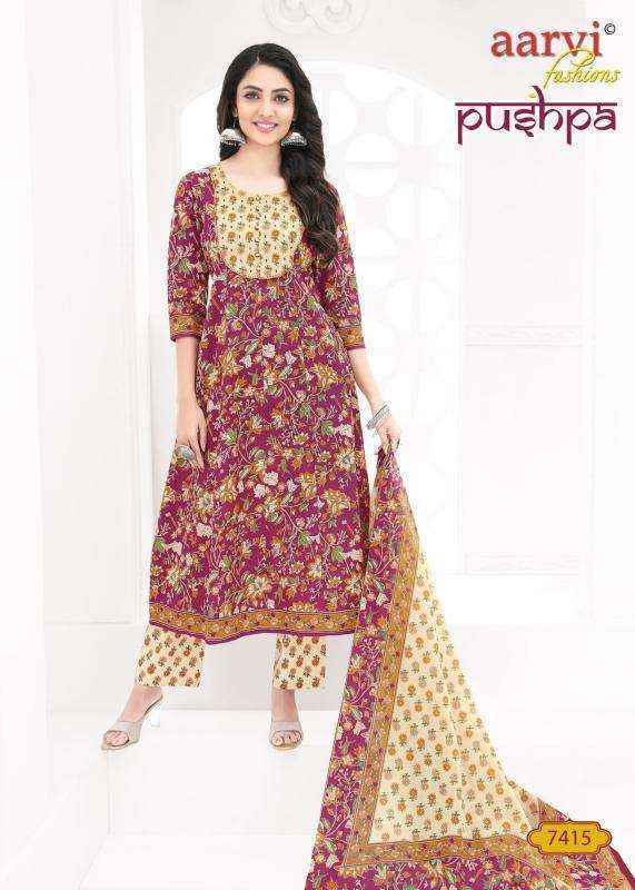 Aarvi Fashion Pushpa Vol-1 Anarkal Cotton Readymade Dress (8 pcs Catalogue)