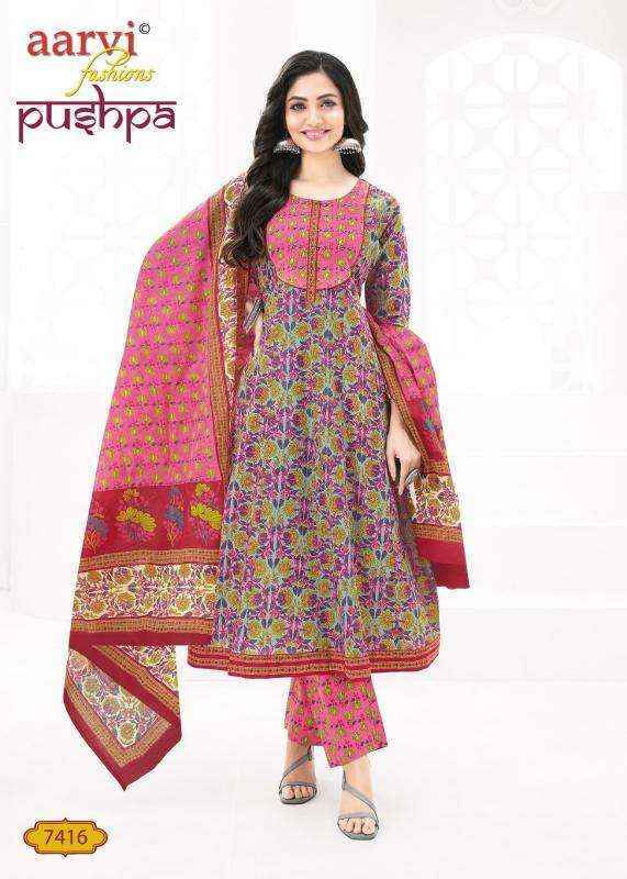 Aarvi Fashion Pushpa Vol-1 Anarkal Cotton Readymade Dress (8 pcs Catalogue)