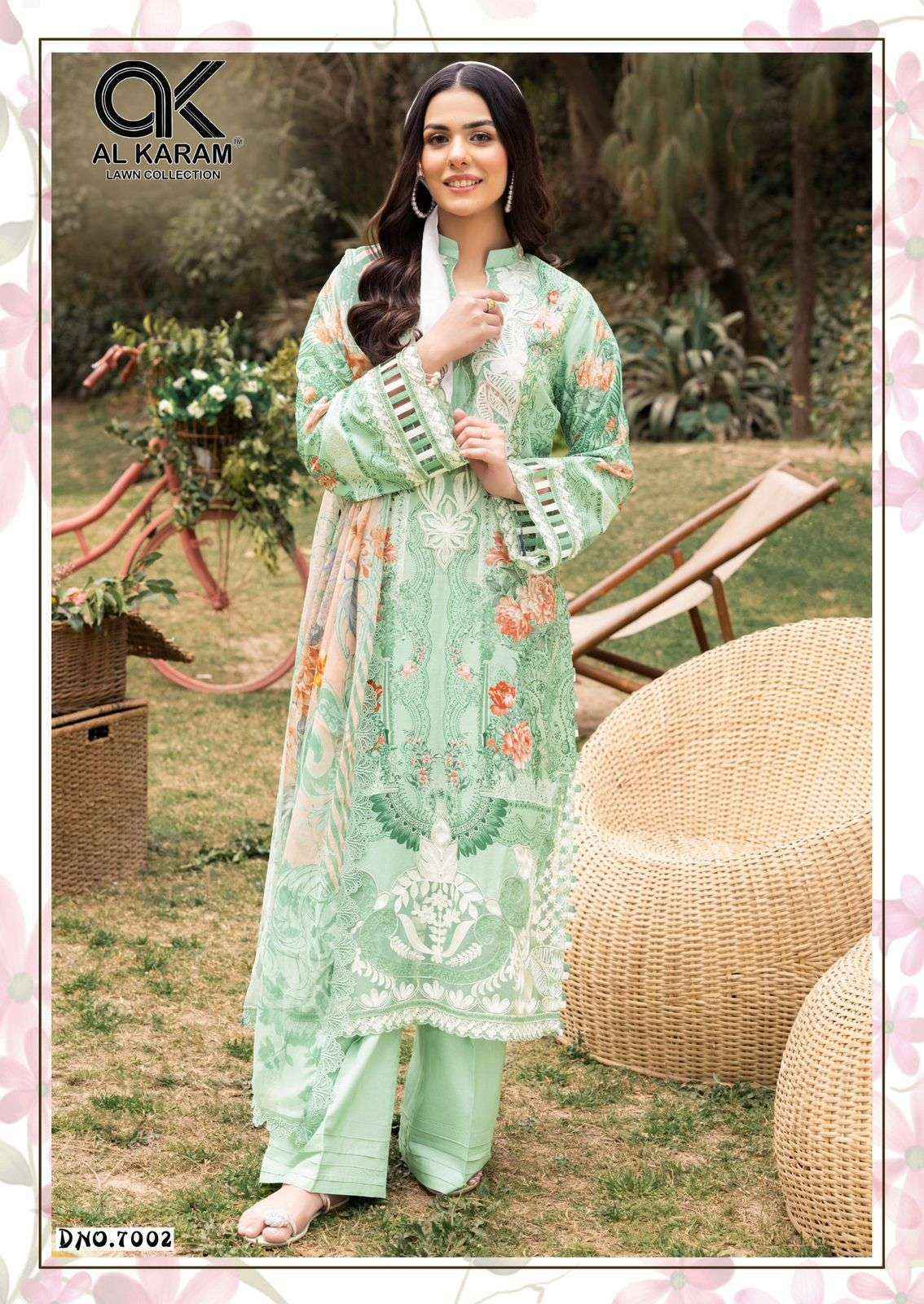 Al-Karam Queens Court Vol-7 Cambric Cotton Dress Material (6 pcs Catalogue)