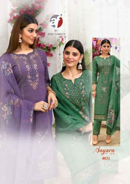 Anju Fabrics Sayara Vol-2 Shimmer Readymade Suit (5 pcs Catalogue)