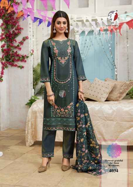 Anju Fabrics Sayara Vol-2 Shimmer Readymade Suit (5 pcs Catalogue)