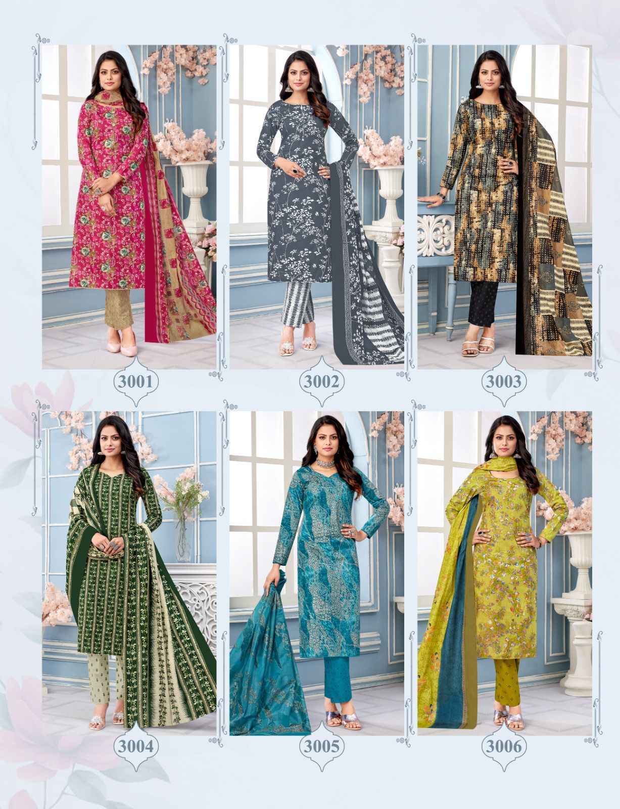 Balaji Trendy Cottons Vol -3 Cotton Dress Material (12 pcs Catalogue)