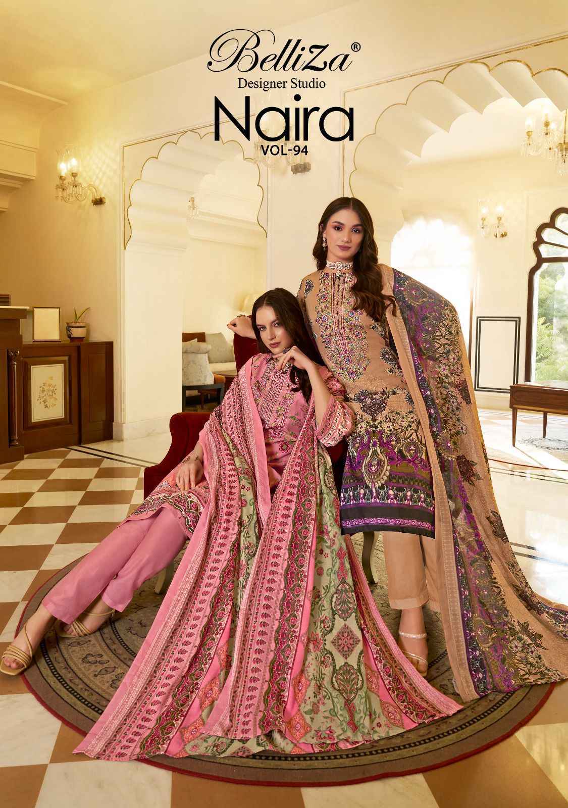 Belliza Naira Vol-94 Cotton Dress Material (8 pcs Cataloge