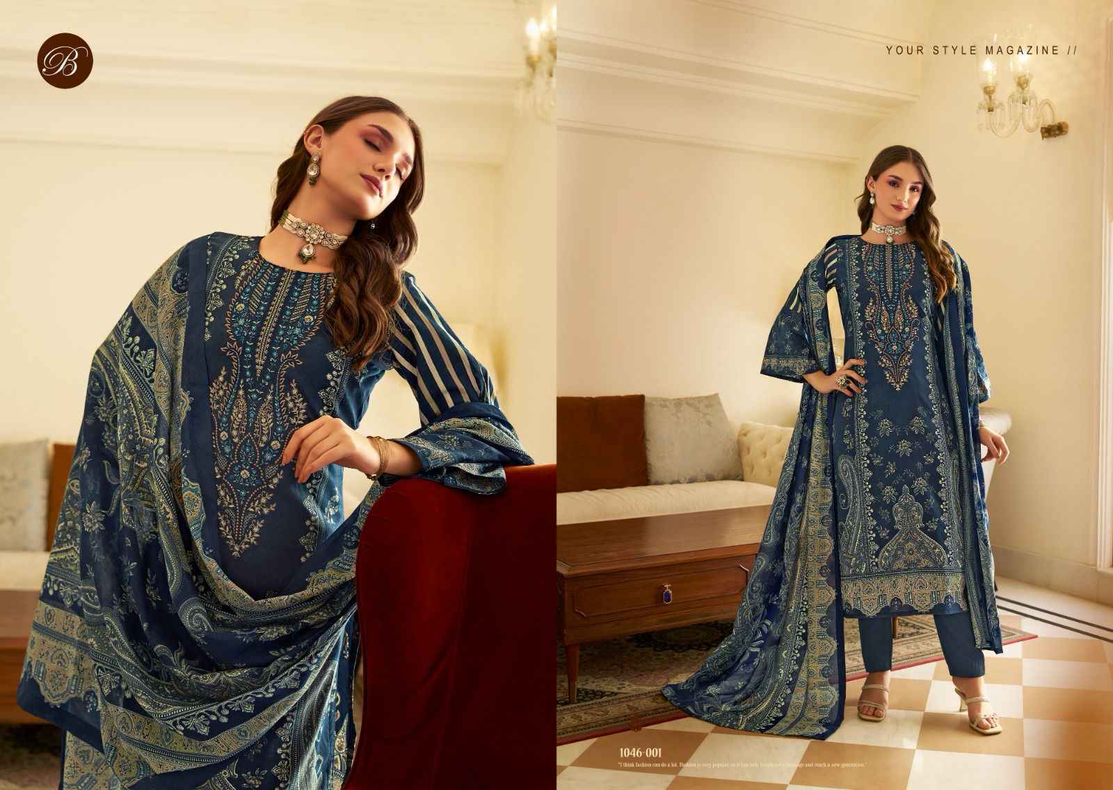 Belliza Naira Vol-94 Cotton Dress Material (8 pcs Cataloge