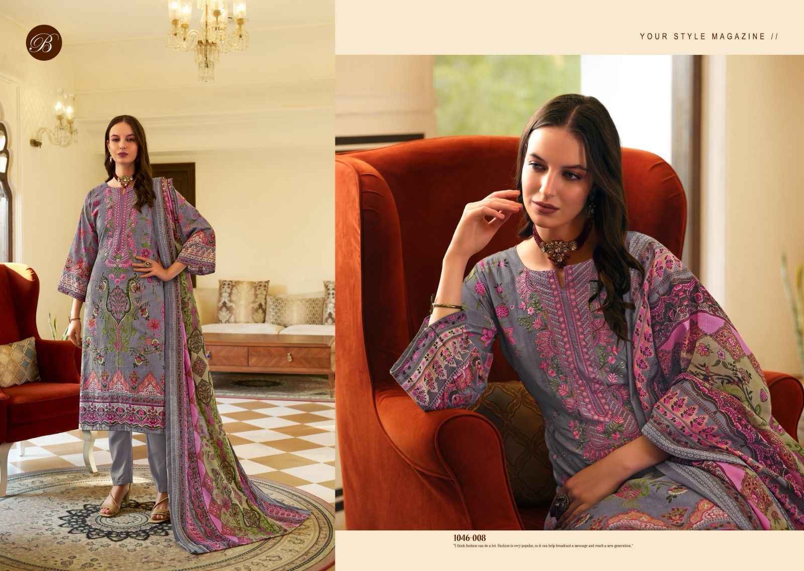 Belliza Naira Vol-94 Cotton Dress Material (8 pcs Cataloge