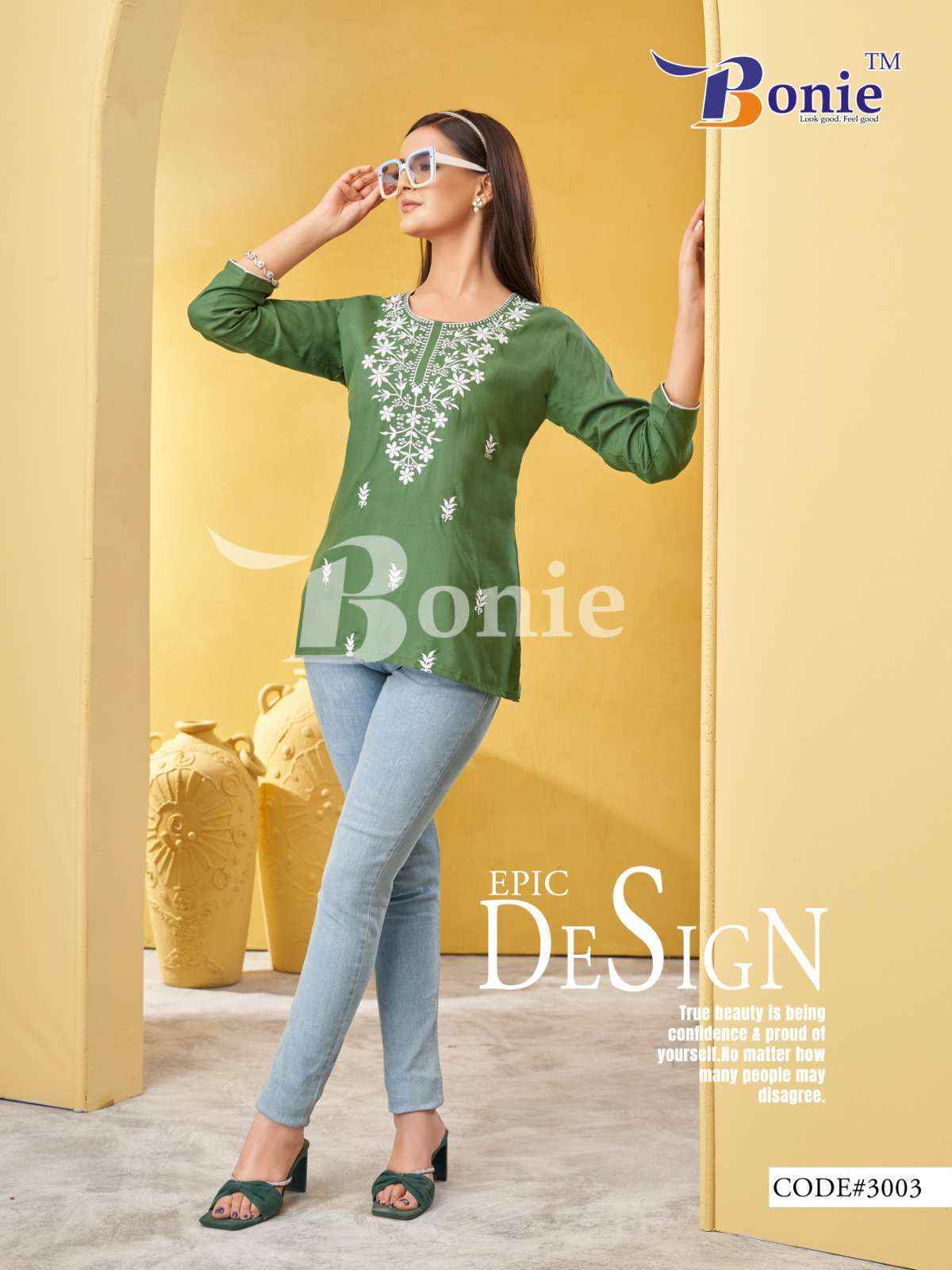 Bonie Aisha Vol-3 Rayon Short Top (8 Pc Catalog)