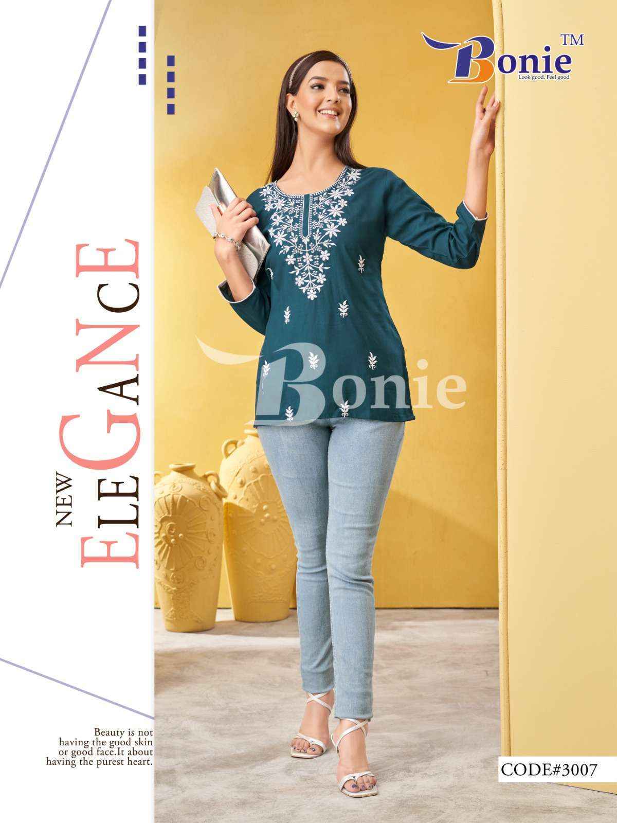 Bonie Aisha Vol-3 Rayon Short Top (8 Pc Catalog)