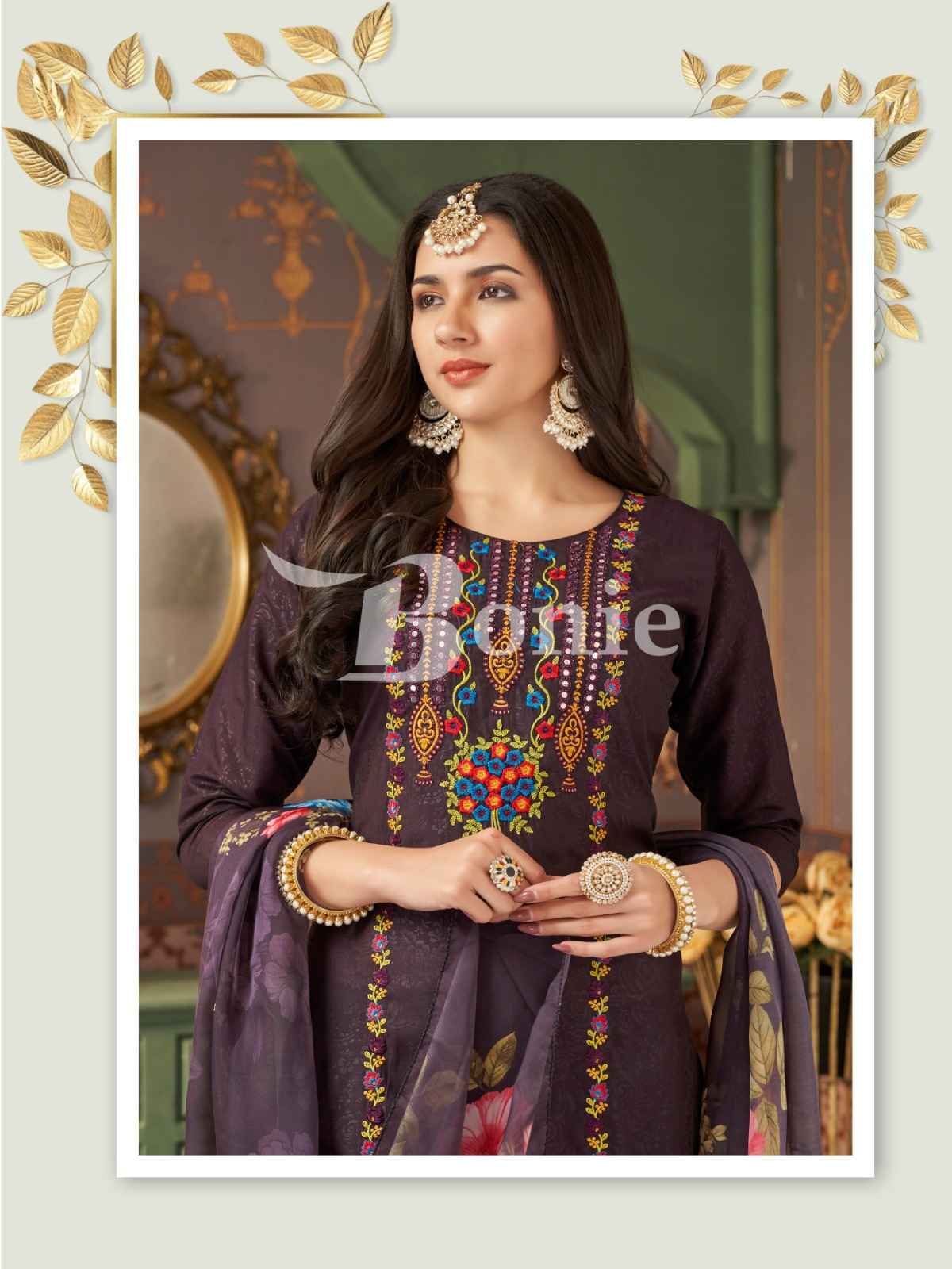 Bonie Farah Vol-1 Roman Readymade Suit (6 pcs Catalogue)
