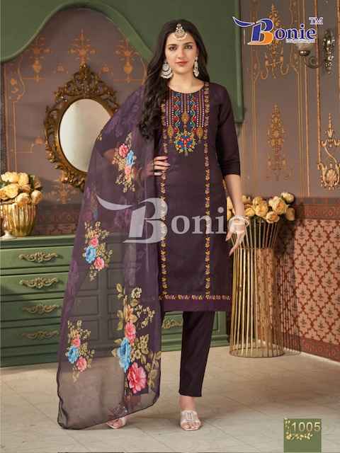 Bonie Farah Vol-1 Roman Readymade Suit (6 pcs Catalogue)