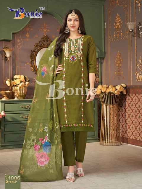 Bonie Farah Vol-1 Roman Readymade Suit (6 pcs Catalogue)