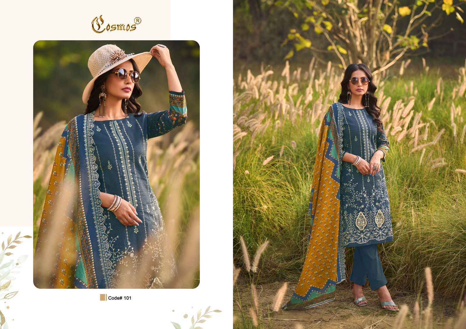 Cosmos Bin Saeed Premium Vol-1 Cotton Dress Material (6 pcs Catalogue)