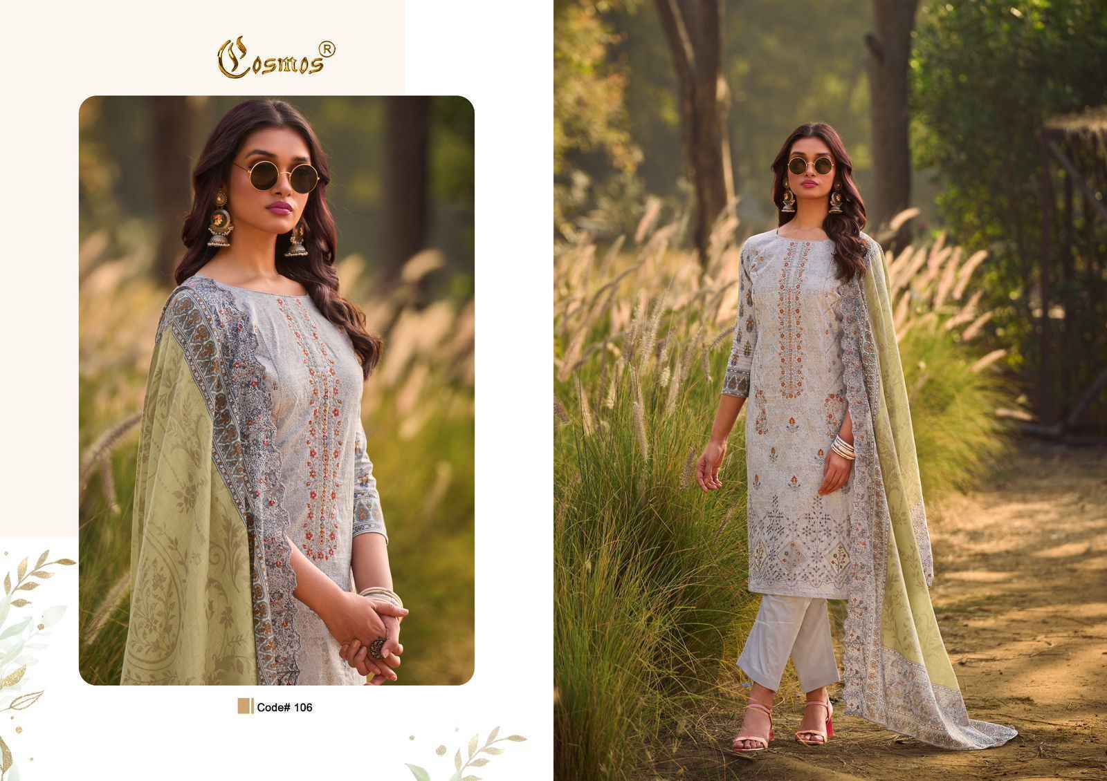 Cosmos Bin Saeed Premium Vol-1 Cotton Dress Material (6 pcs Catalogue)