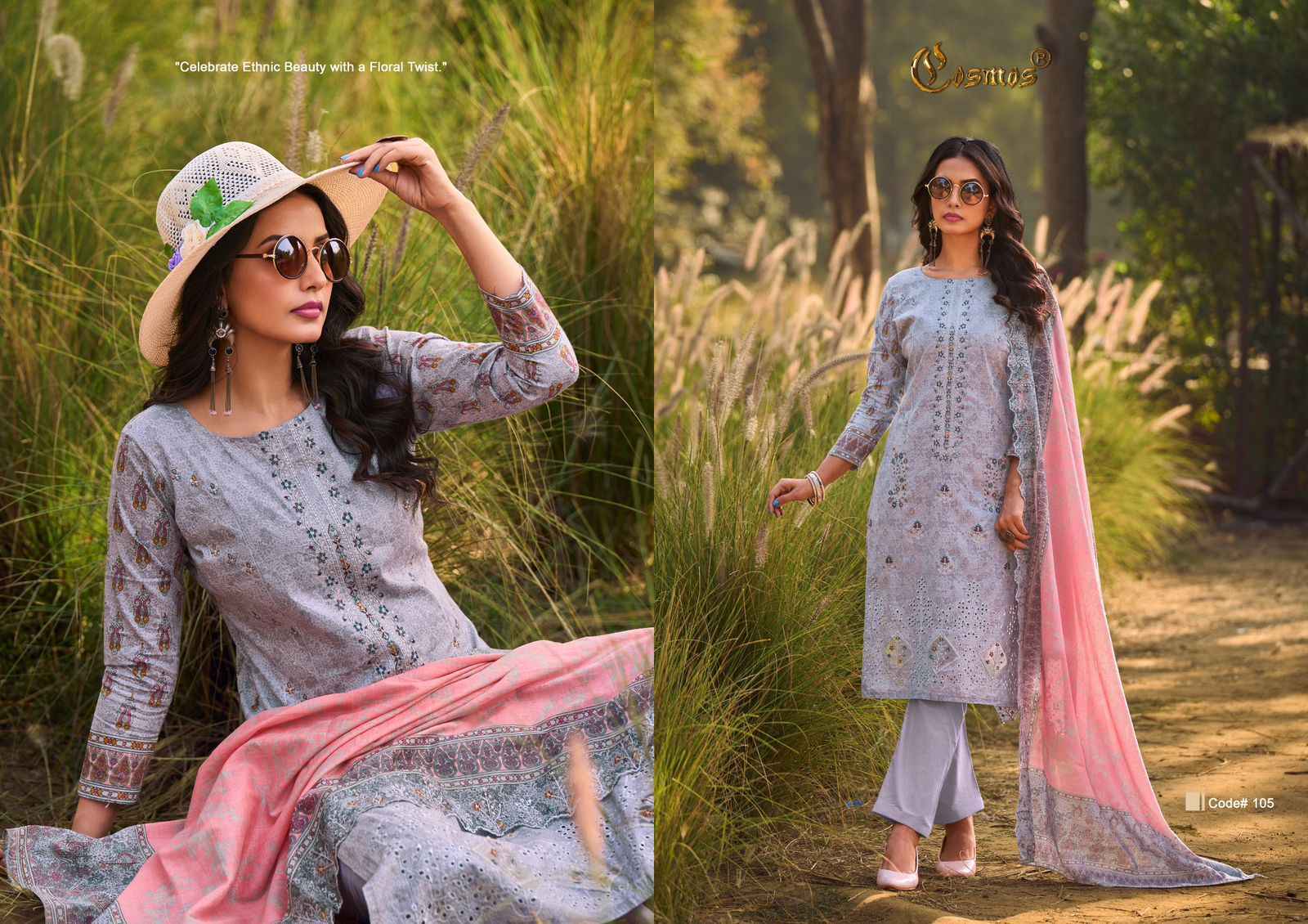 Cosmos Bin Saeed Premium Vol-1 Cotton Dress Material (6 pcs Catalogue)