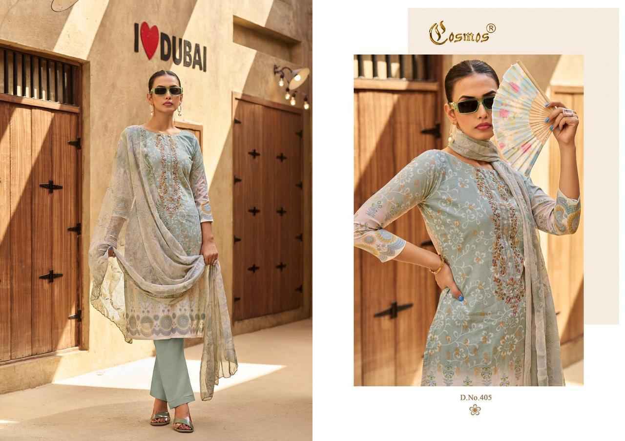 Cosmos Elaf Lawn Cotton Dress Material (8 pcs Catalogue)