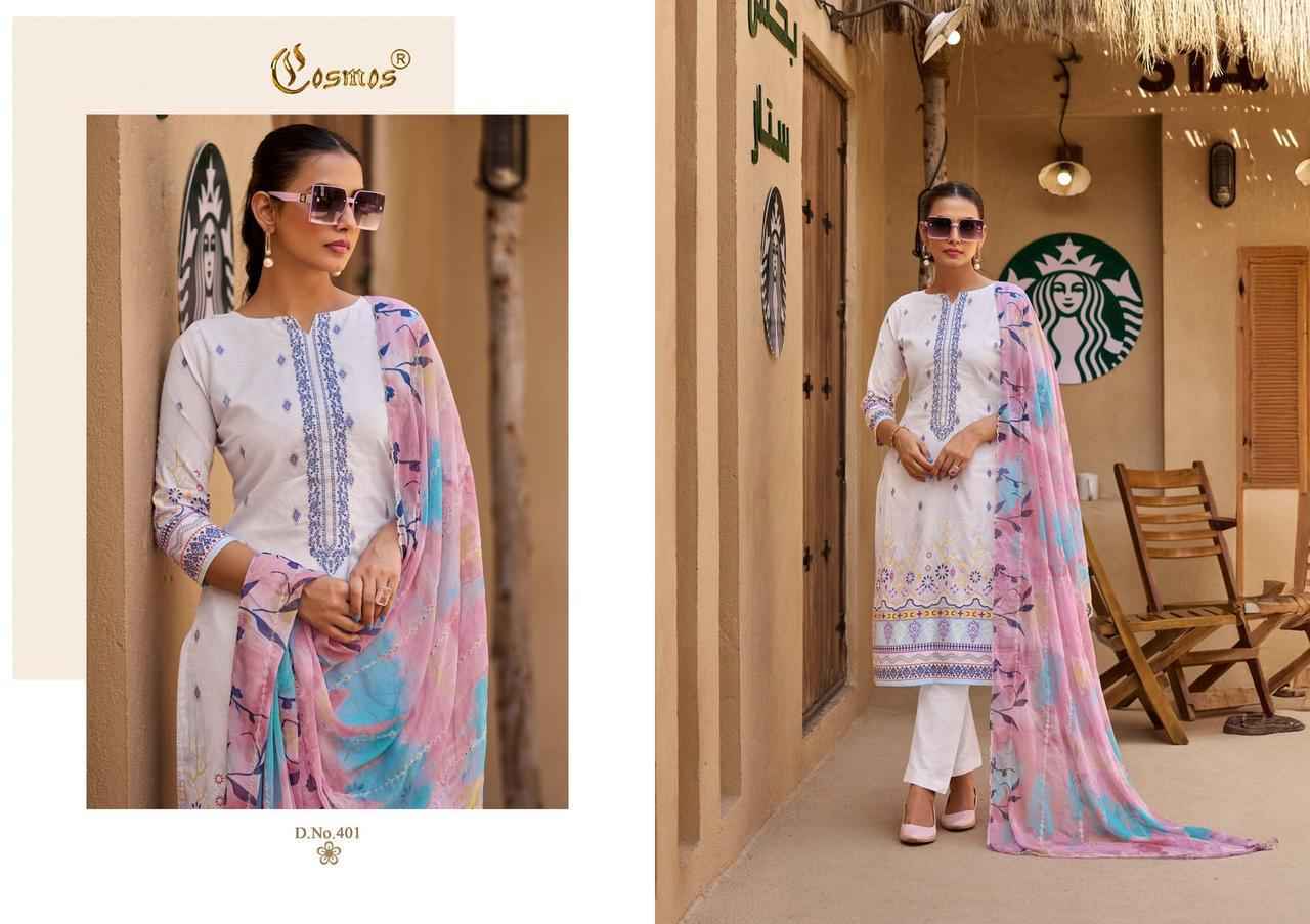 Cosmos Elaf Lawn Cotton Dress Material (8 pcs Catalogue)
