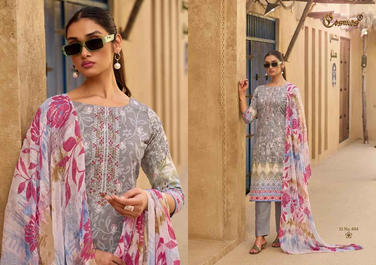 Cosmos Elaf Lawn Cotton Dress Material (8 pcs Catalogue)