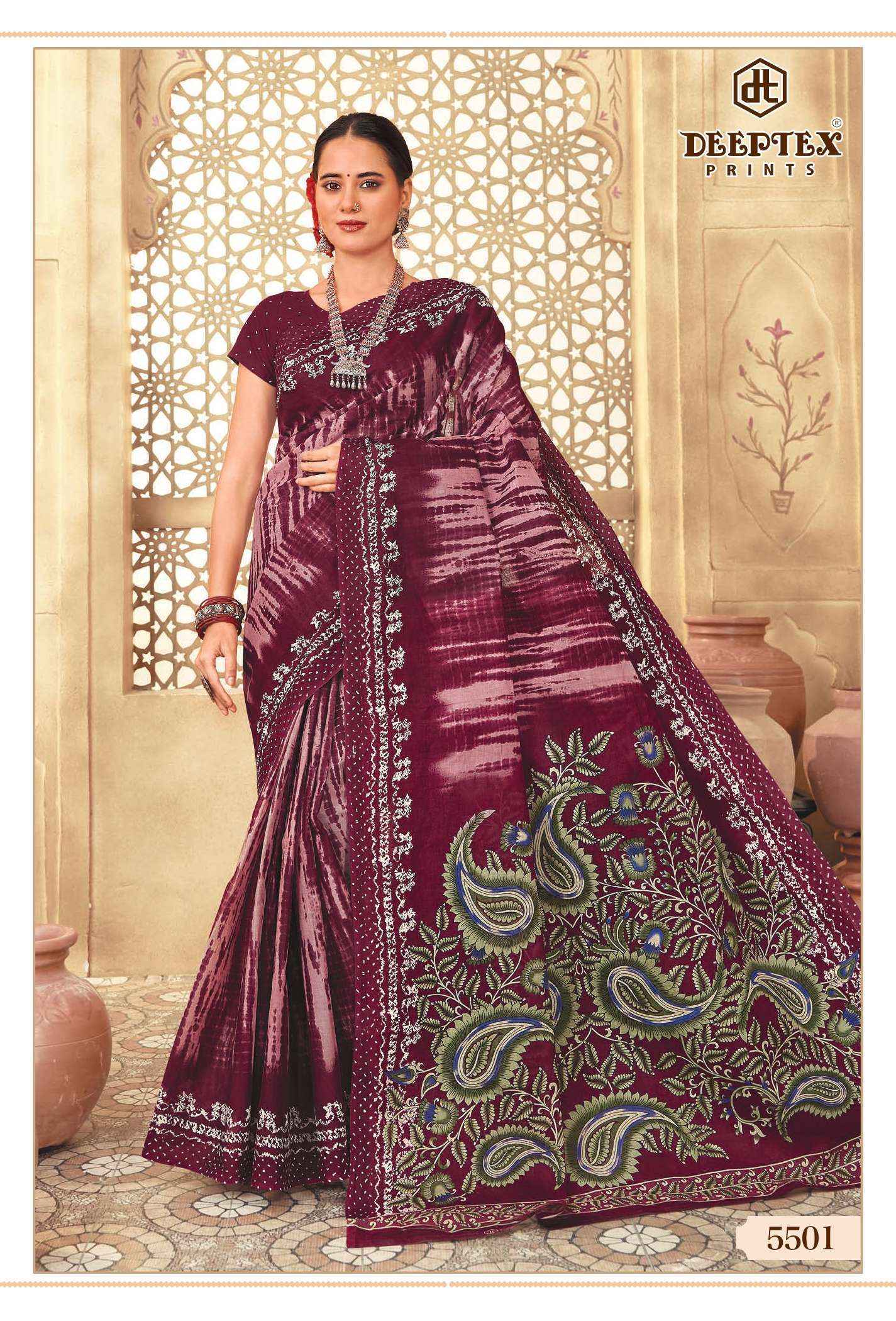 Deeptex Mother India Vol-55 Cotton Saree (30 pcs Catalogue)