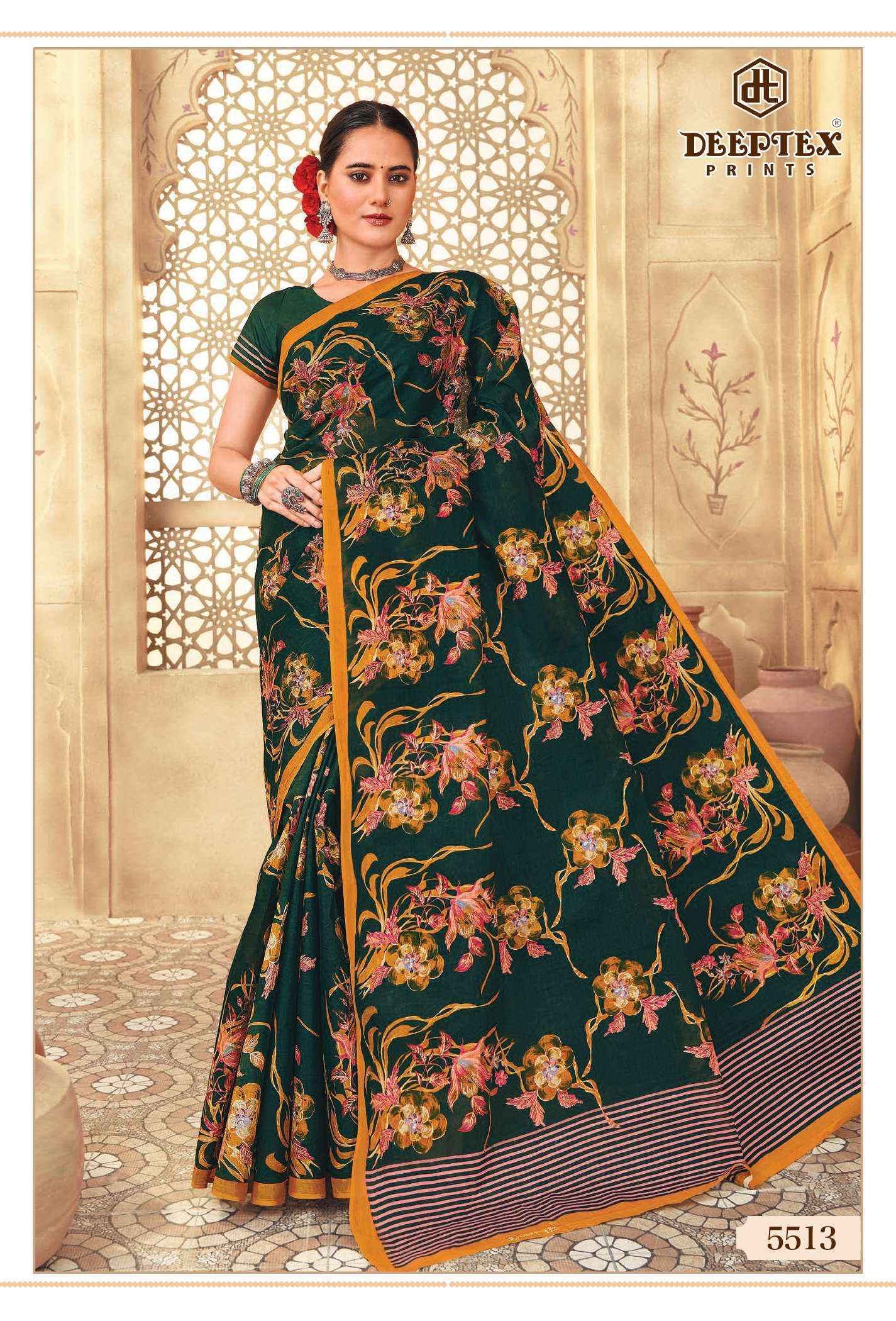 Deeptex Mother India Vol-55 Cotton Saree (30 pcs Catalogue)