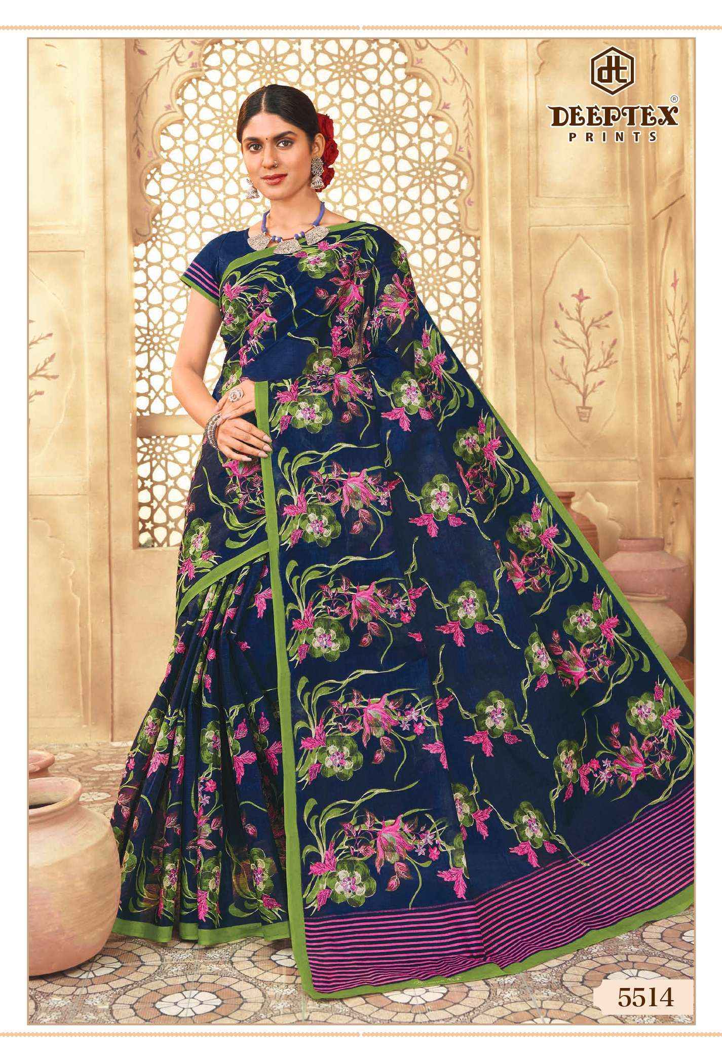 Deeptex Mother India Vol-55 Cotton Saree (30 pcs Catalogue)