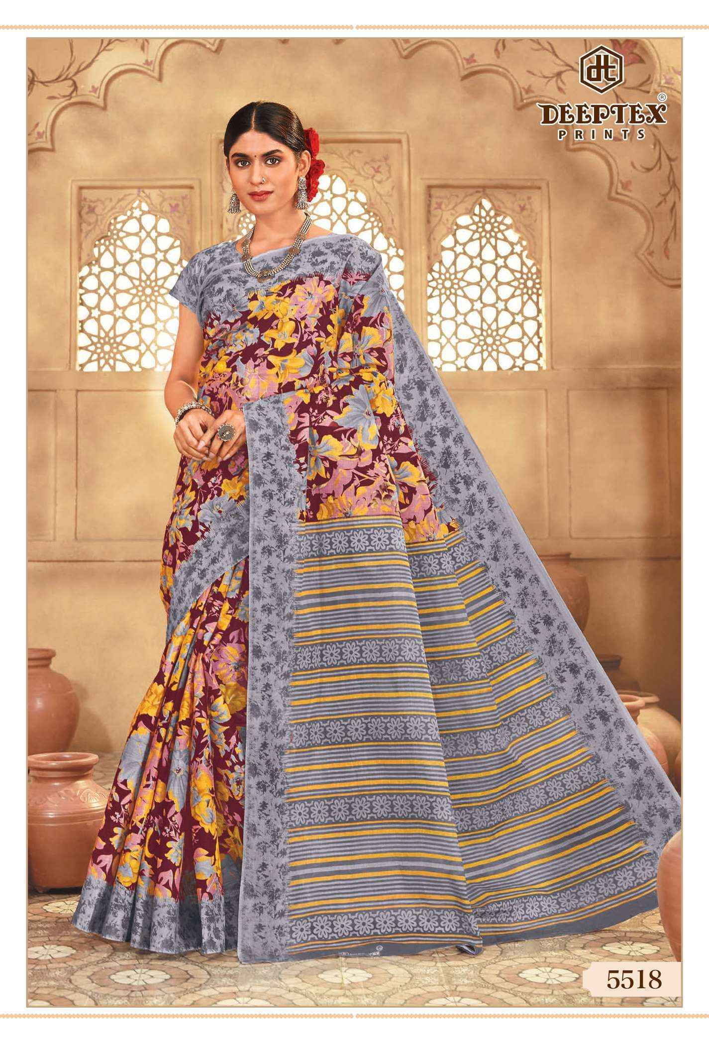 Deeptex Mother India Vol-55 Cotton Saree (30 pcs Catalogue)