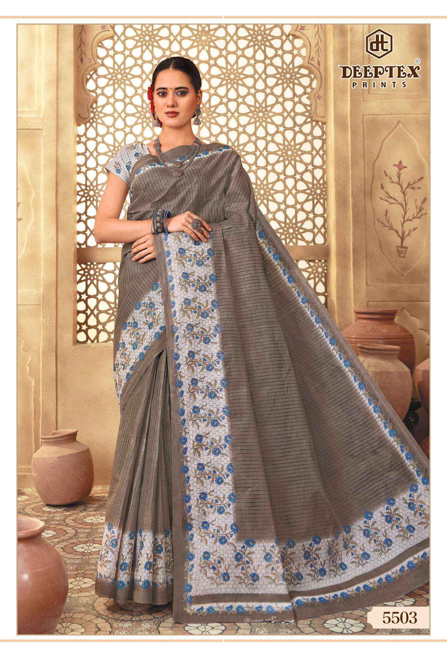 Deeptex Mother India Vol-55 Cotton Saree (30 pcs Catalogue)