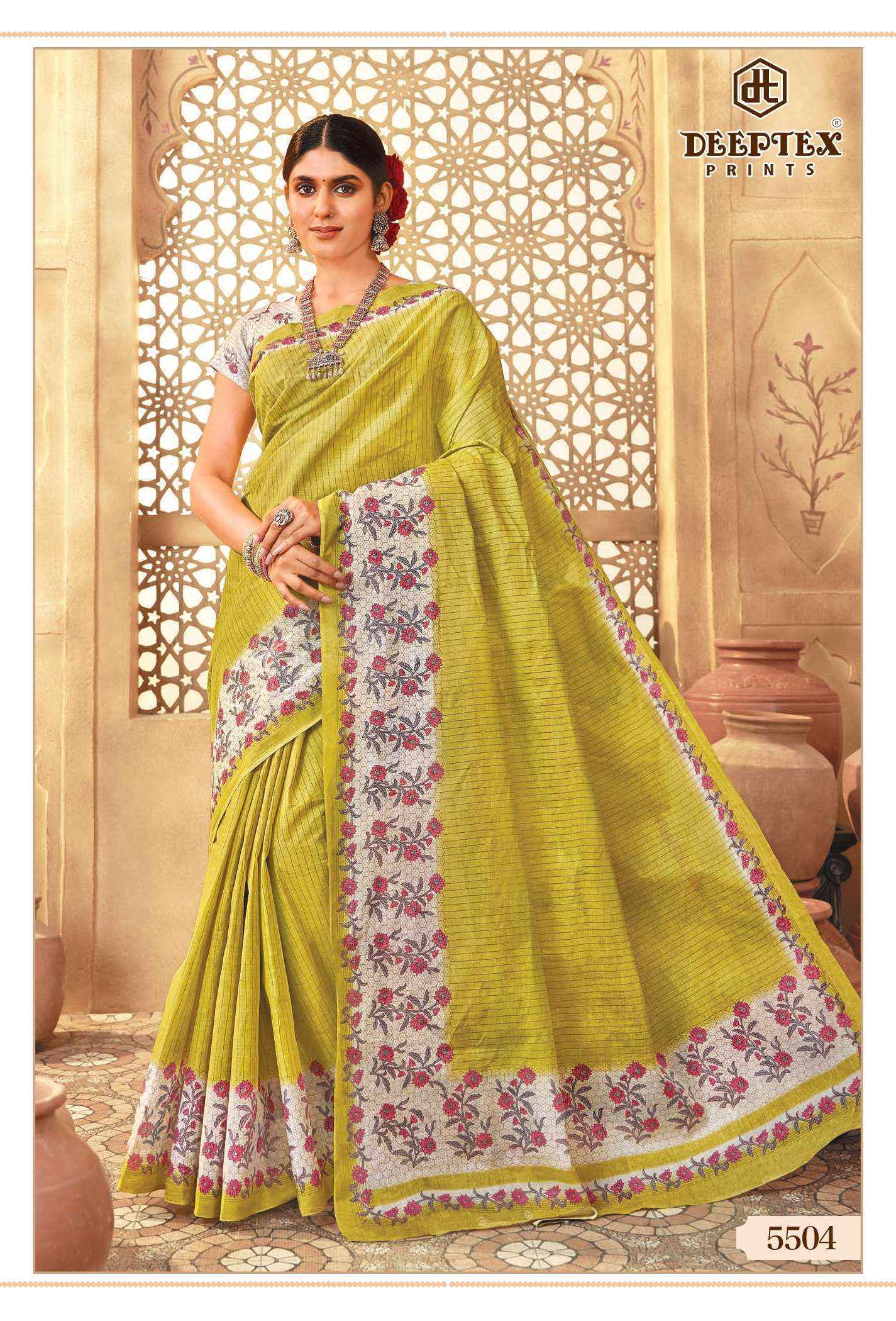 Deeptex Mother India Vol-55 Cotton Saree (30 pcs Catalogue)