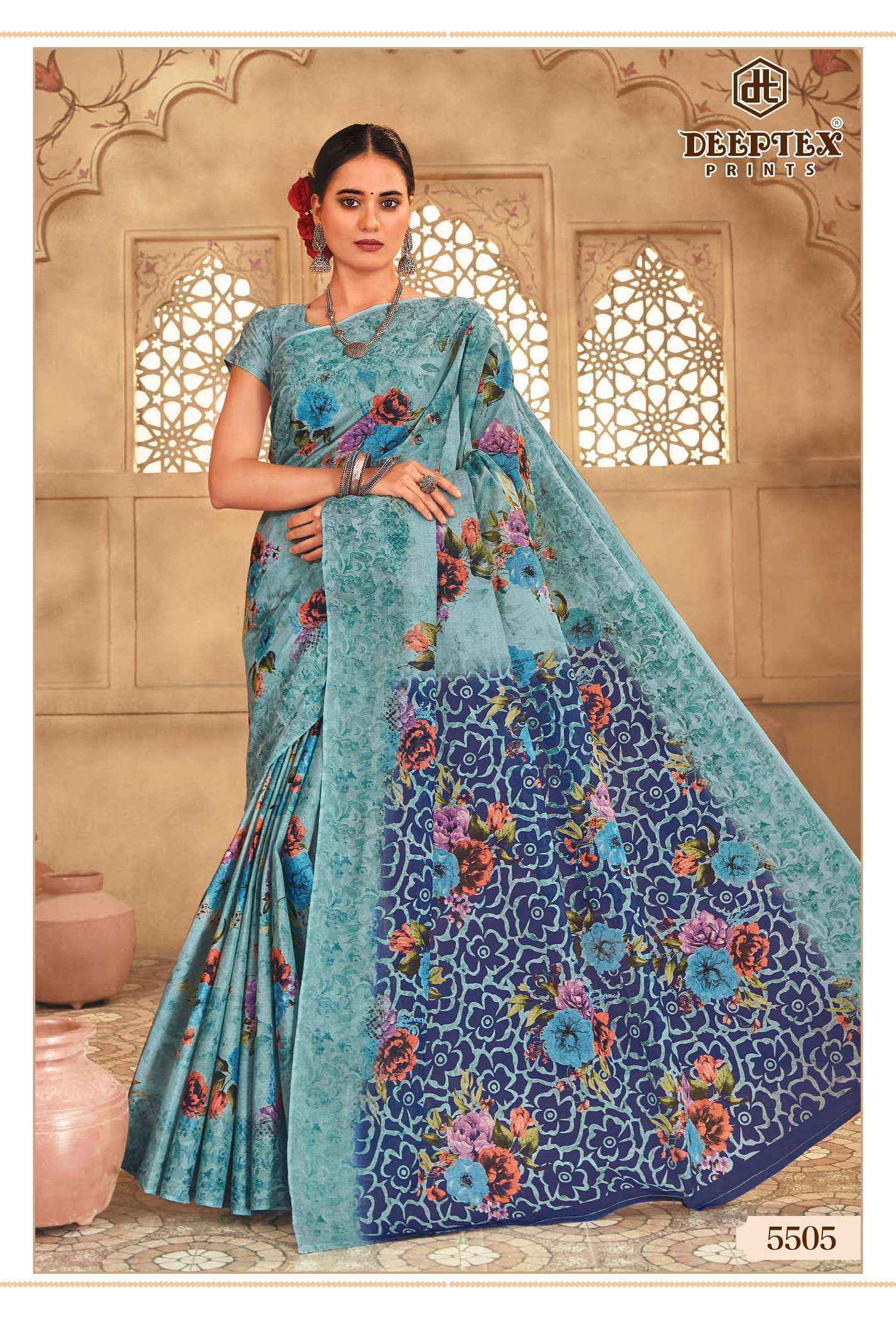 Deeptex Mother India Vol-55 Cotton Saree (30 pcs Catalogue)