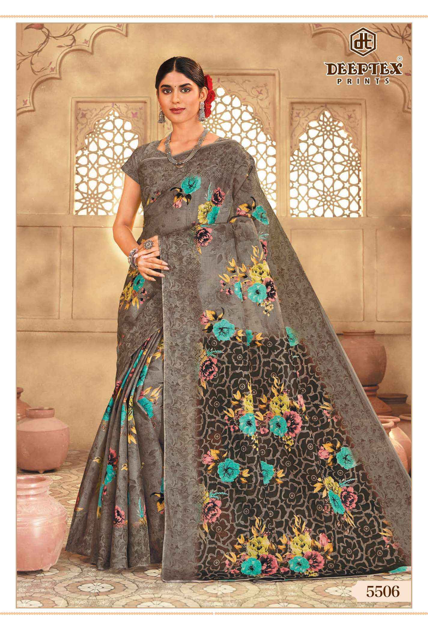 Deeptex Mother India Vol-55 Cotton Saree (30 pcs Catalogue)