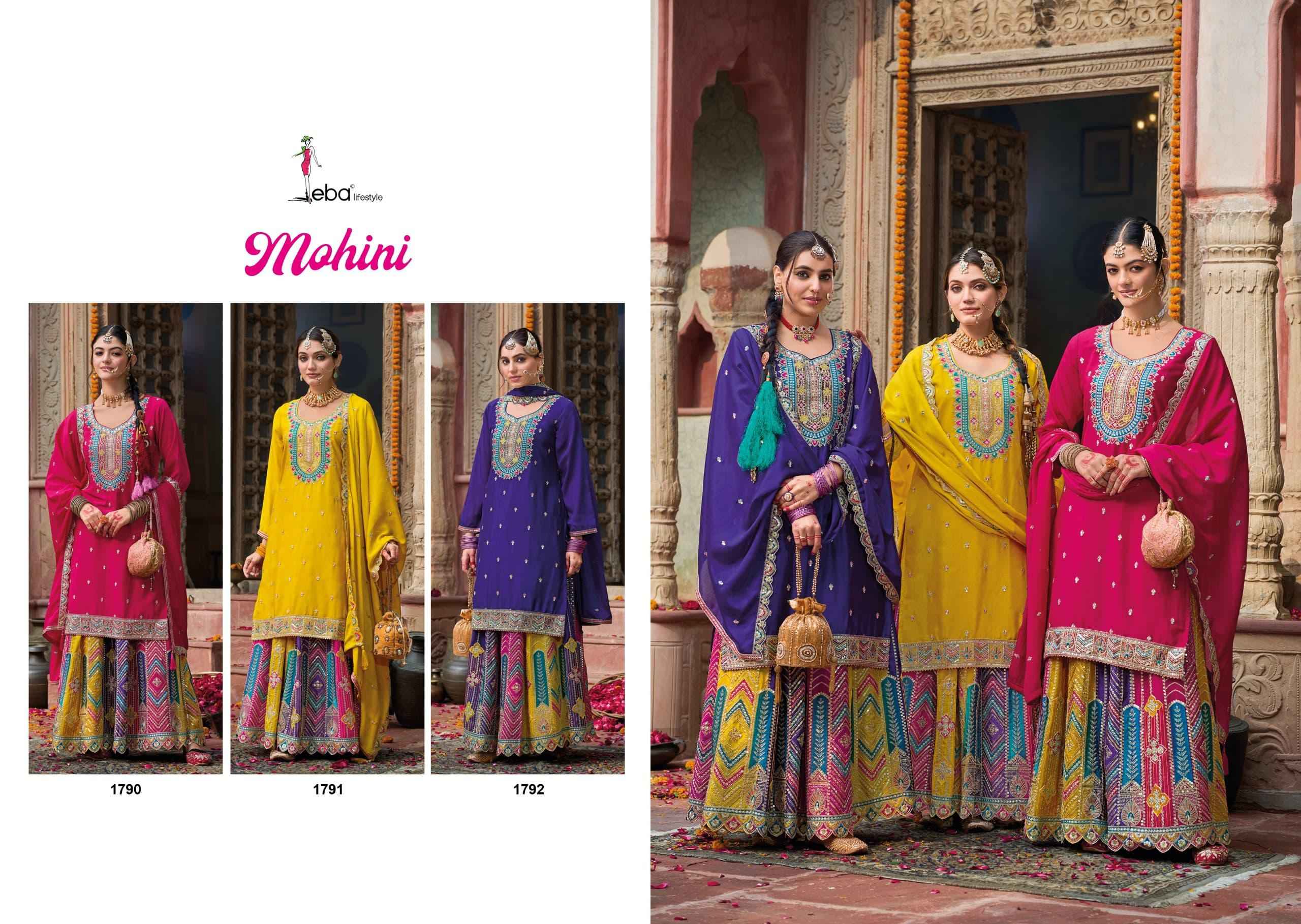 Eba Lifestyle Mohini Chinon Readymade Dress (3 pcs Catalogue)