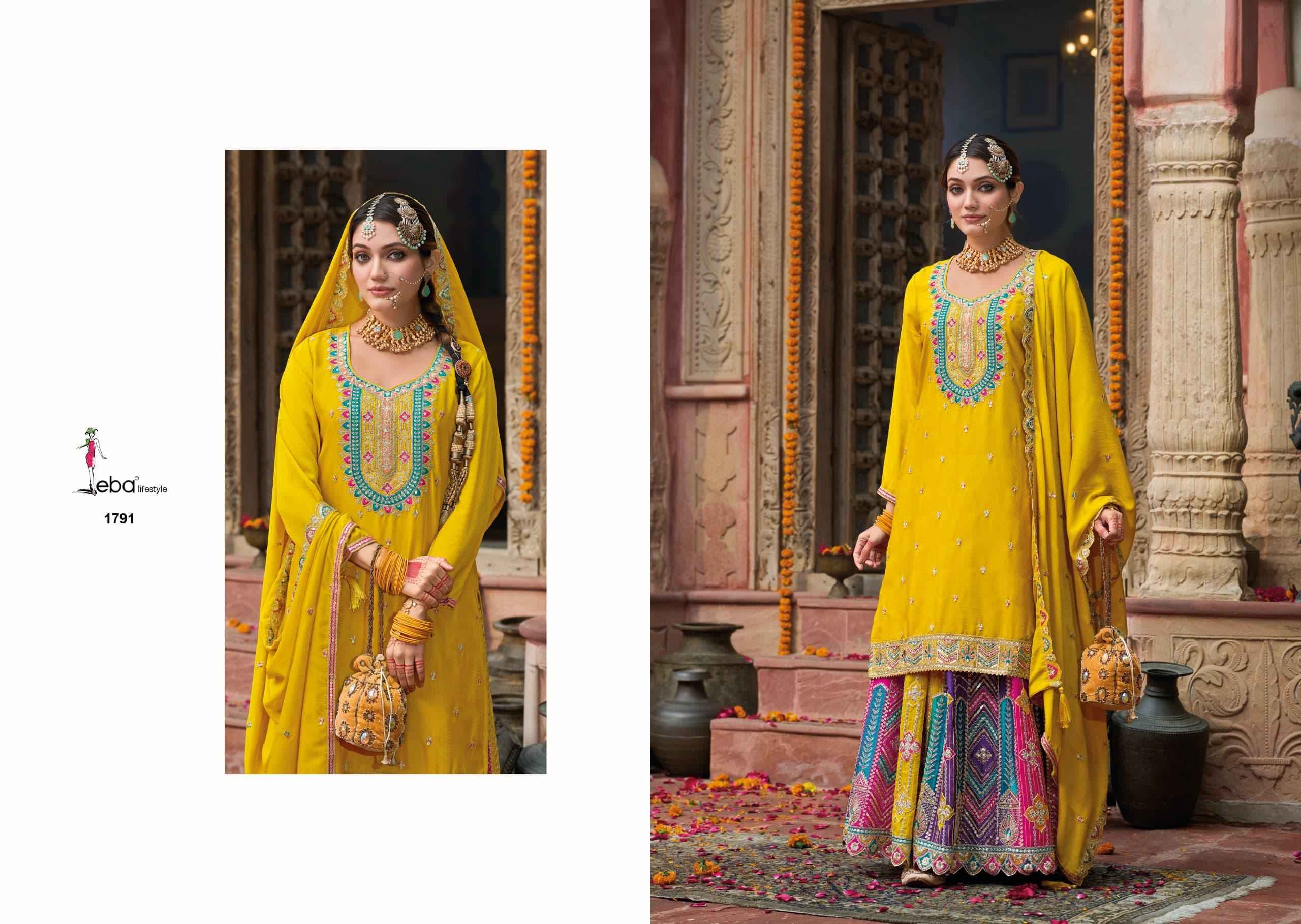 Eba Lifestyle Mohini Chinon Readymade Dress (3 pcs Catalogue)