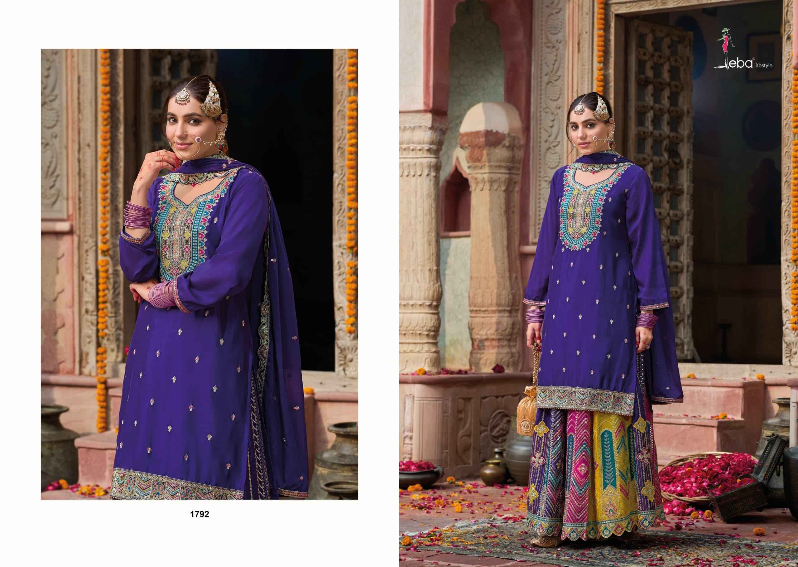Eba Lifestyle Mohini Chinon Readymade Dress (3 pcs Catalogue)