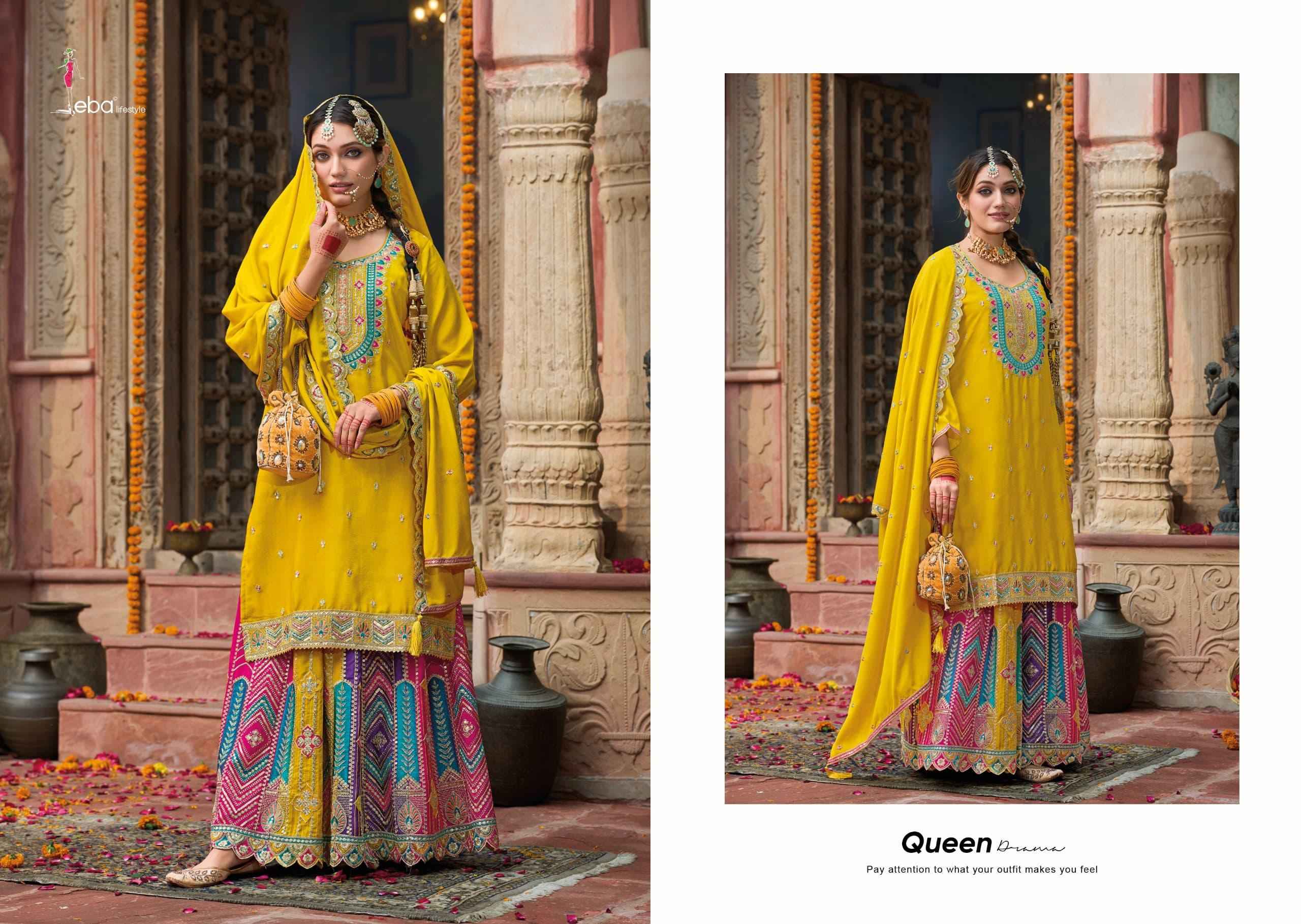 Eba Lifestyle Mohini Chinon Readymade Dress (3 pcs Catalogue)