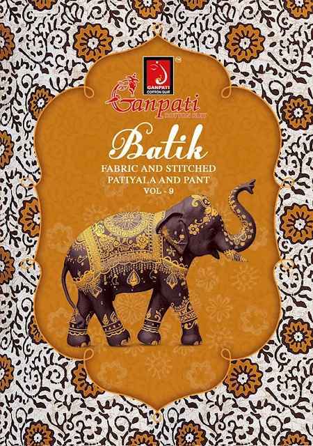 Ganpati Batik Vol-9 Cotton Dress Material (15 pcs Catalogue)