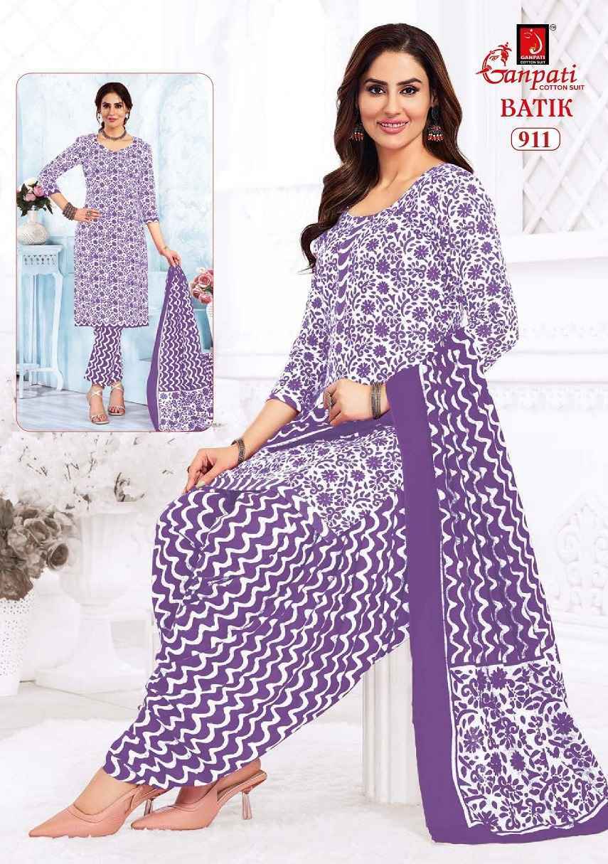 Ganpati Batik Vol-9 Cotton Dress Material (15 pcs Catalogue)